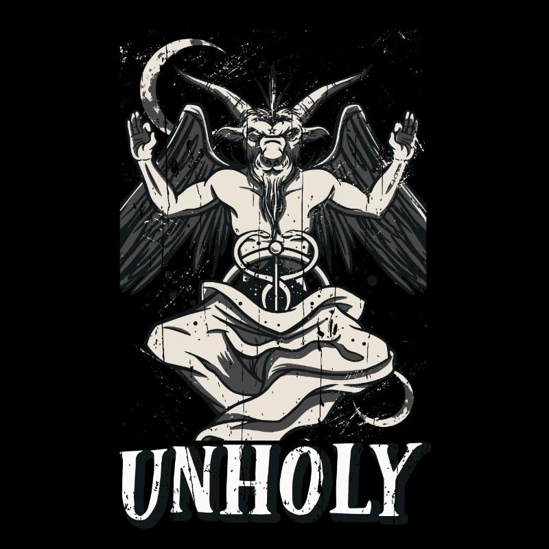 Baphomet Devil Tarot Card Occult Unholy Gothic