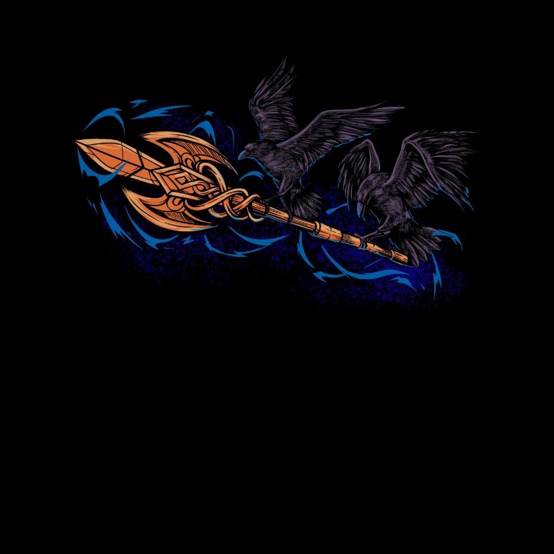 Odin’s Ravens avec Spear Gungnir - Hugin et Munin