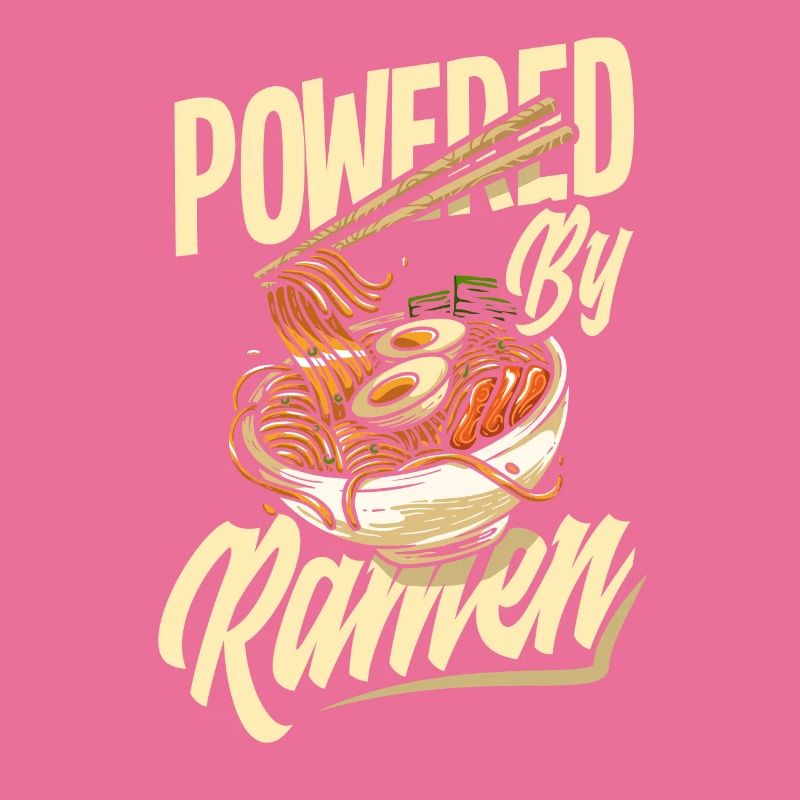 Powered By Ramen Funny Ramen Gift