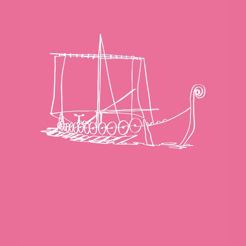 Nordische Mythologie Wikingerboot Oneline Nordic