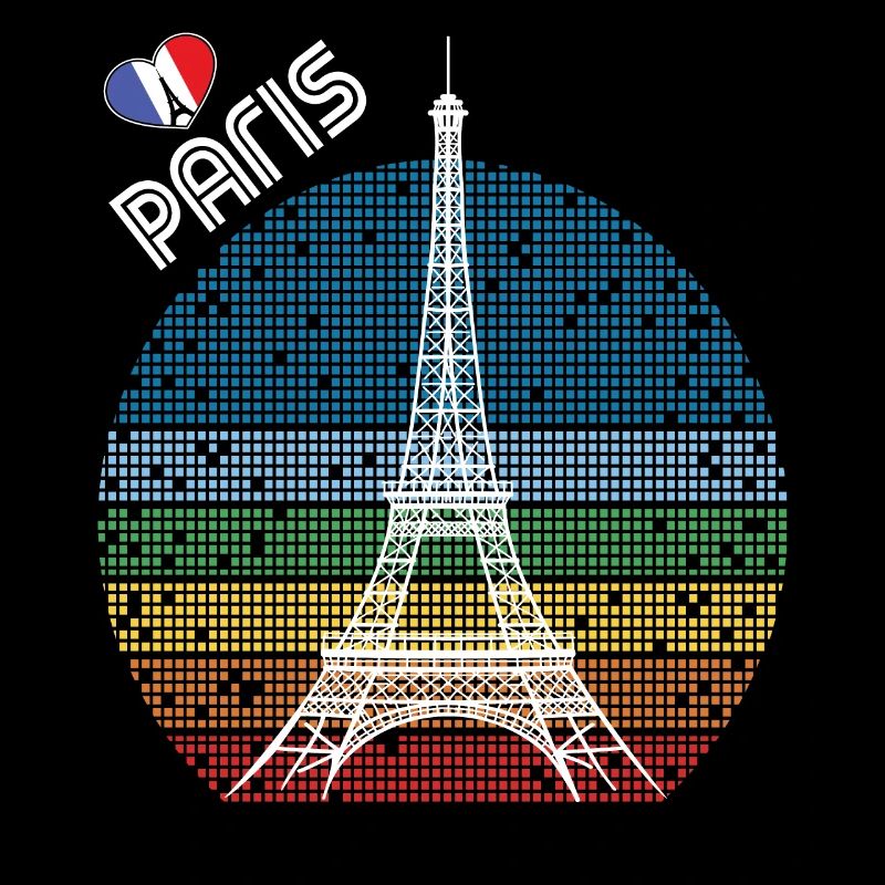 Liebe Paris Retro Eiffelturm Frankreich Souvenir F