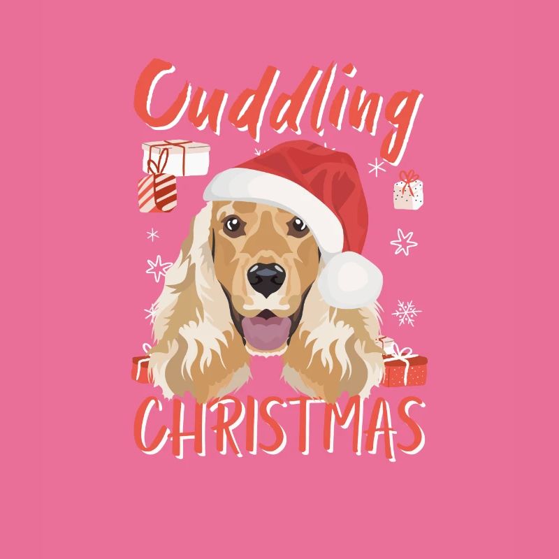 Deutsch Cocker Spaniel Merry Christmas