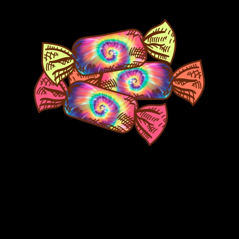 Tie Coloring Candy - Hippie Halloween