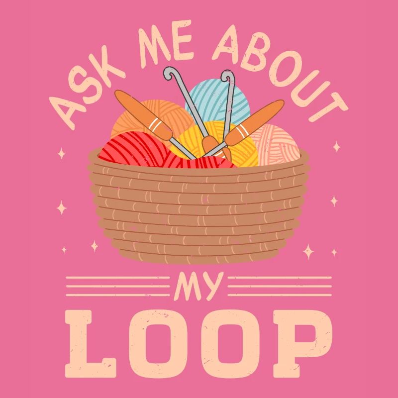 Crochet Lover Funny Loop & Hook Design