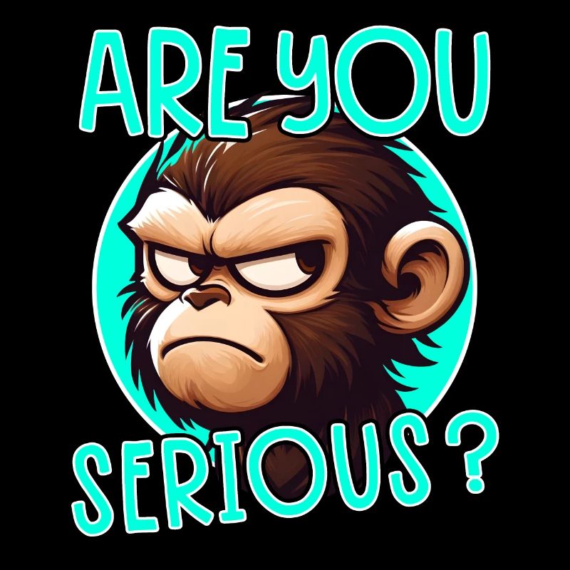 Funny Monkey: Are You Serious? Saying