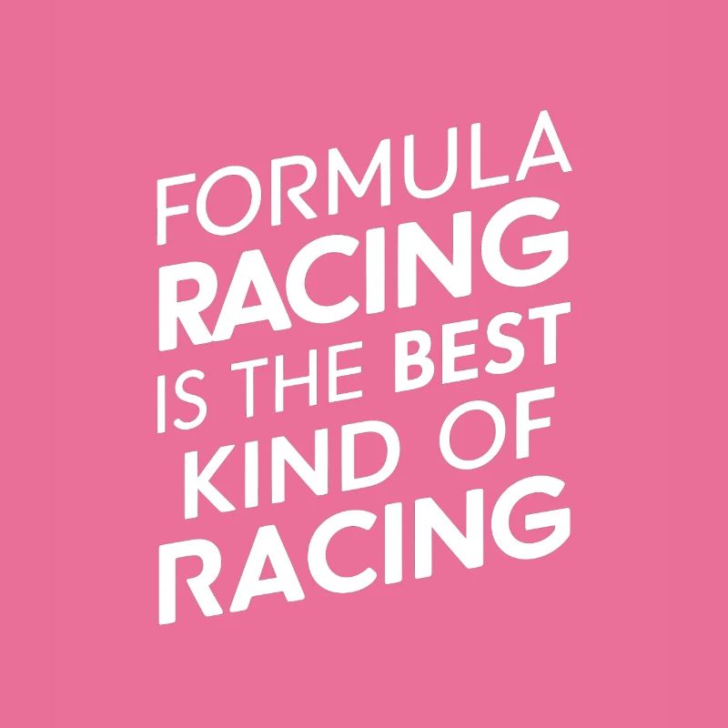 La course de formule est le meilleur type de course