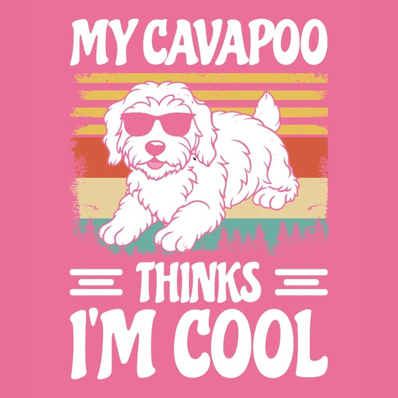 Drôle Cavapoo Chien à fourrure Cavadoodle Drôle de chiot