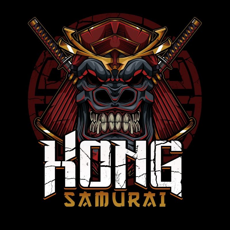 Gorilla Samurai Maske