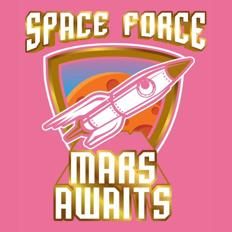 US Space Force Vintage Art Colonize Conquer Mars