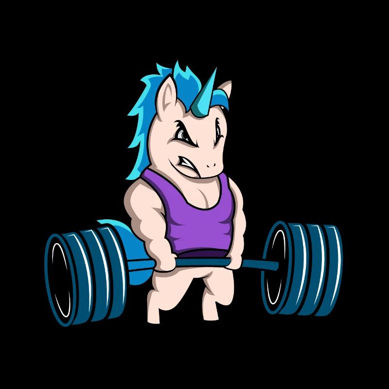 Fitness Einhorn Geschenk Geschenkidee