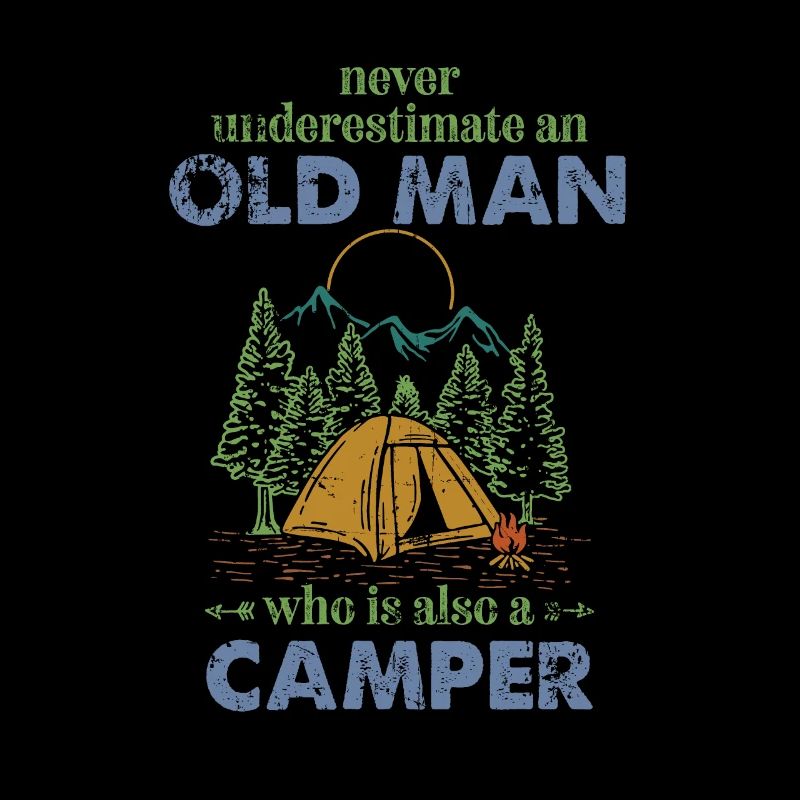 Camping The Old Man Camper Geschenkidee