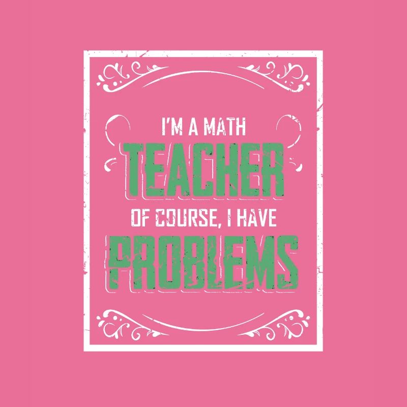 Mathelehrer Problem Texturiertes Geschenk