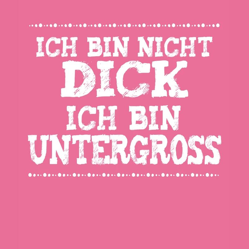 Dicker Bauch? Ich bin untergross