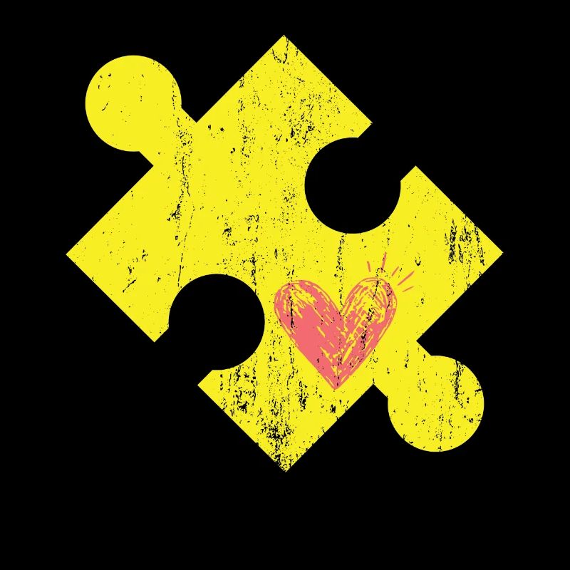 Pièce de puzzle avec coeur