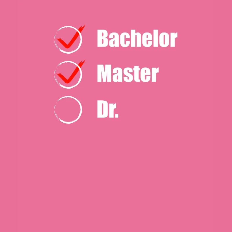 Master Abschluss Doktorand Checkliste Geschenkidee