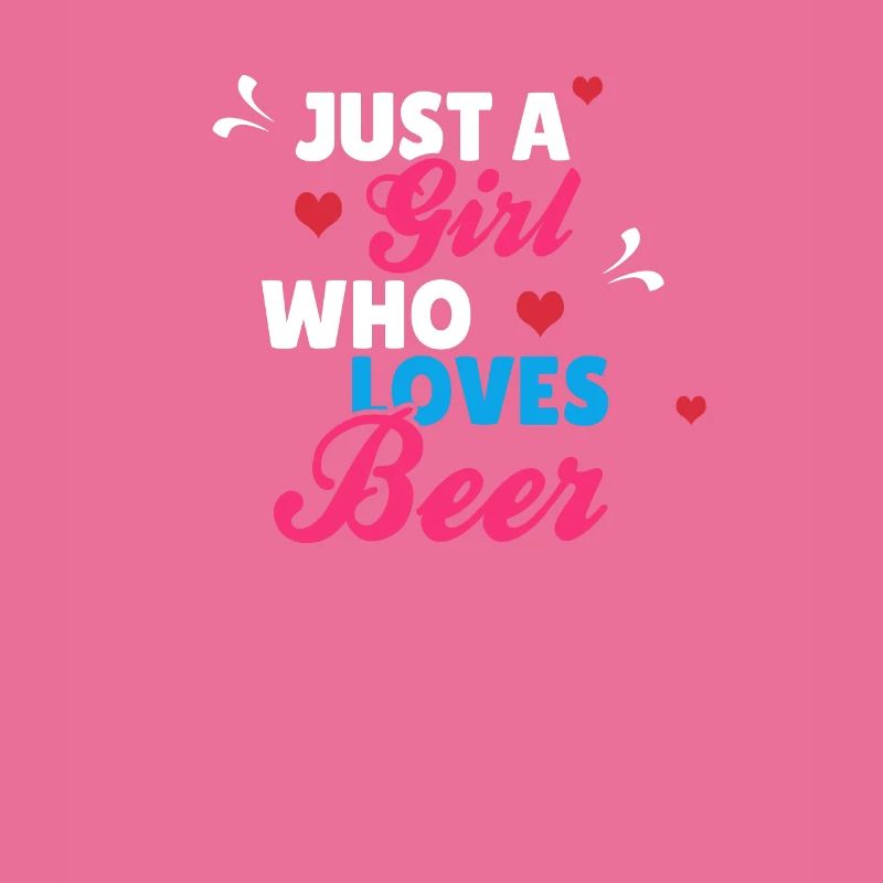 Nur ein Mädchen, das Bier liebt
