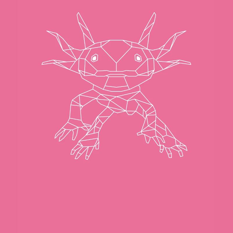 Axolotl - Style de polygone de queue (foncé)