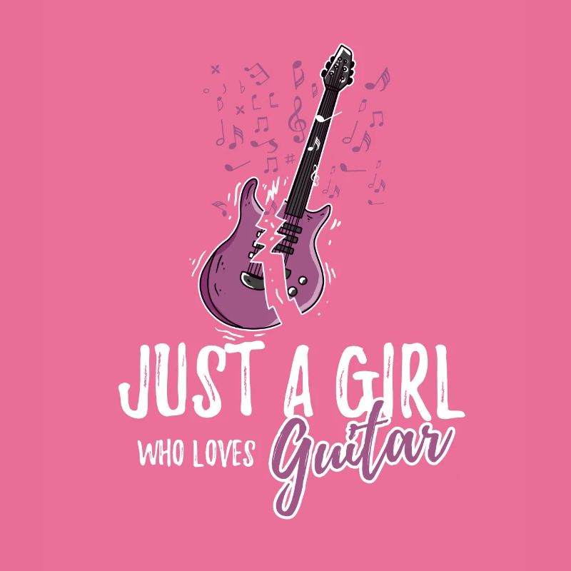 Nur ein Mädchen, das Gitarre E-Gitarrist liebt