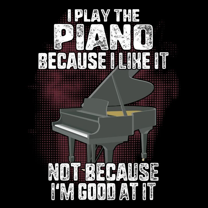 Je joue du piano parce que je l'aime pas parce que