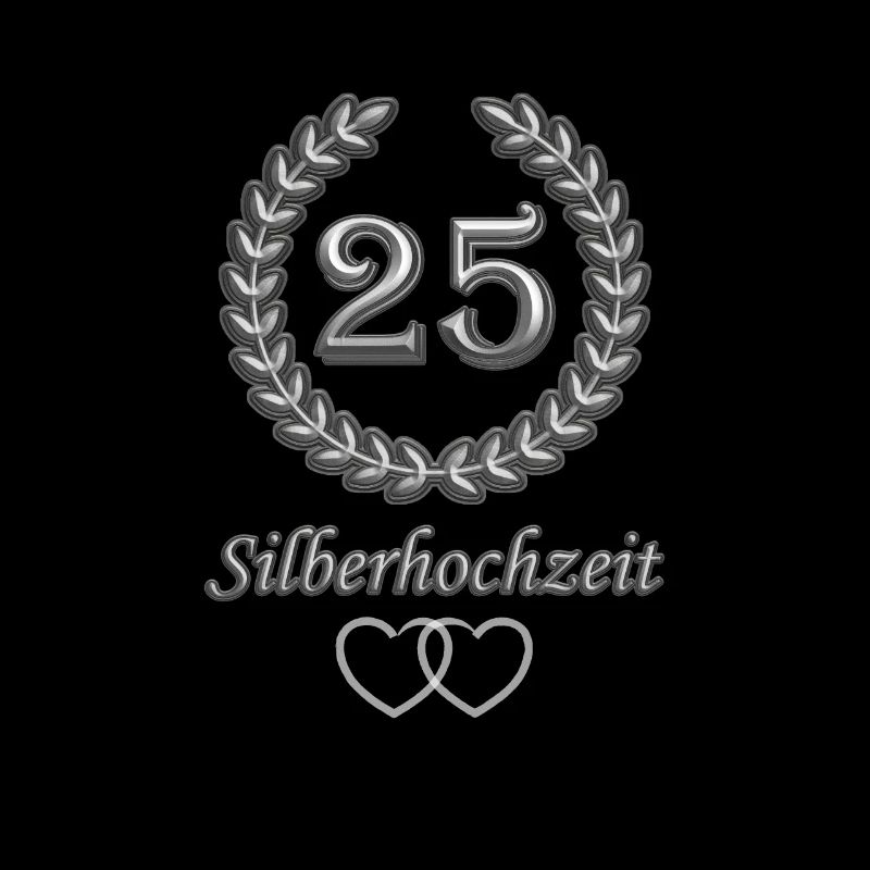 25. Hochzeitstag Silberhochzeit Geschenk