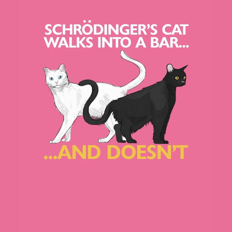Funny physics science Schrödinger's cat
