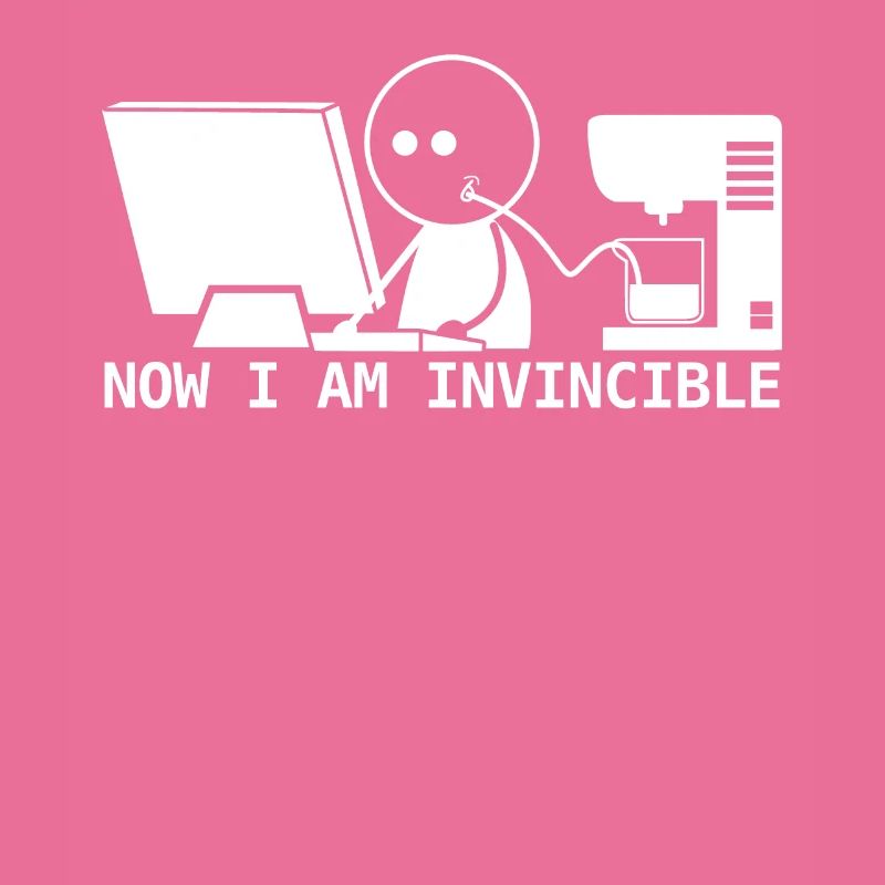 Admin Programmierer Nerd mit Kaffee