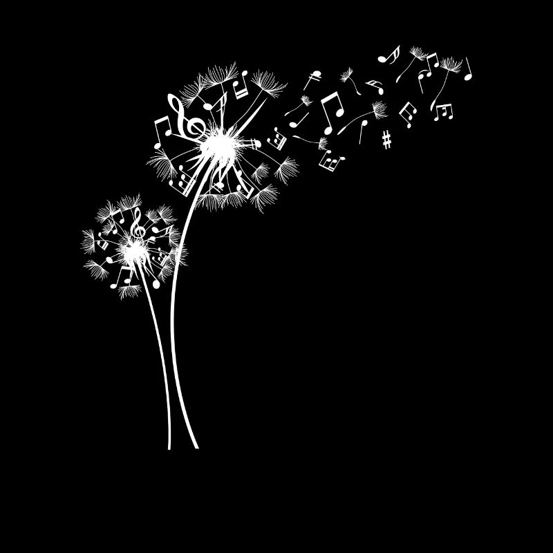 pusteblume con note musicali