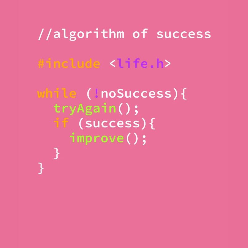 Erfolg erfolgreicher Programmierer Algorithmus