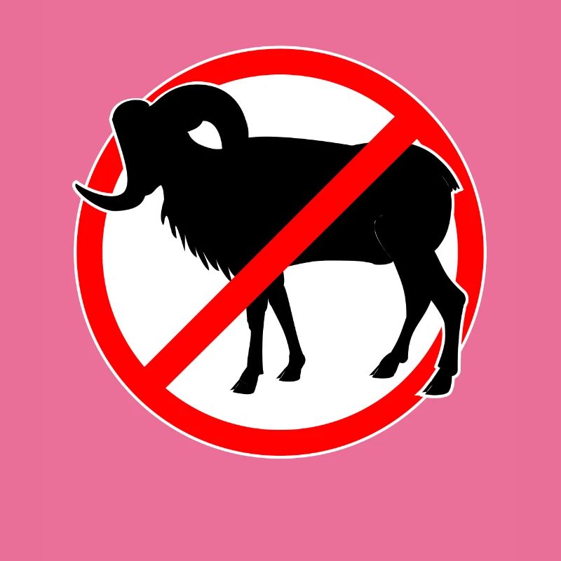 Ziegen oder Mufflons verboten - Ziege