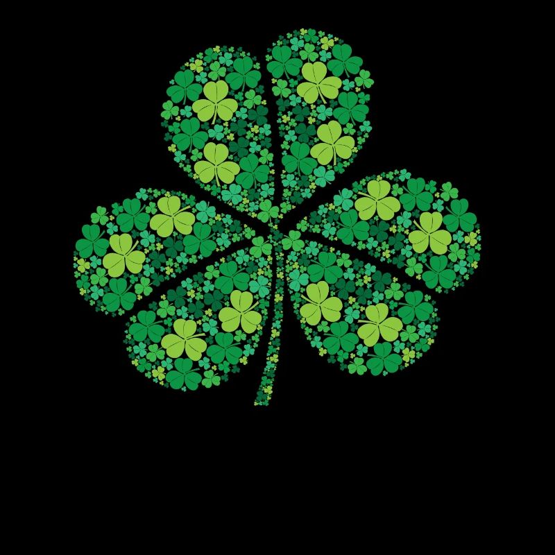 Shamrock Art St. Patrick's Day Three Leaf Clover