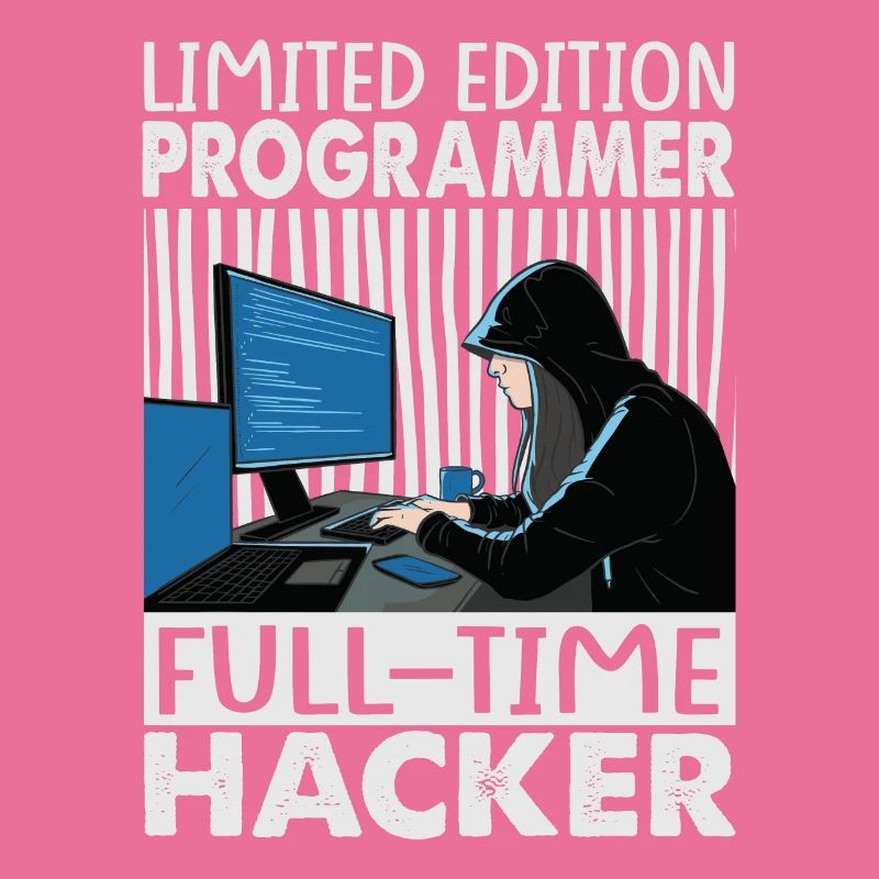 Limited Edition Programmer Full-Time Hacker - Funn
