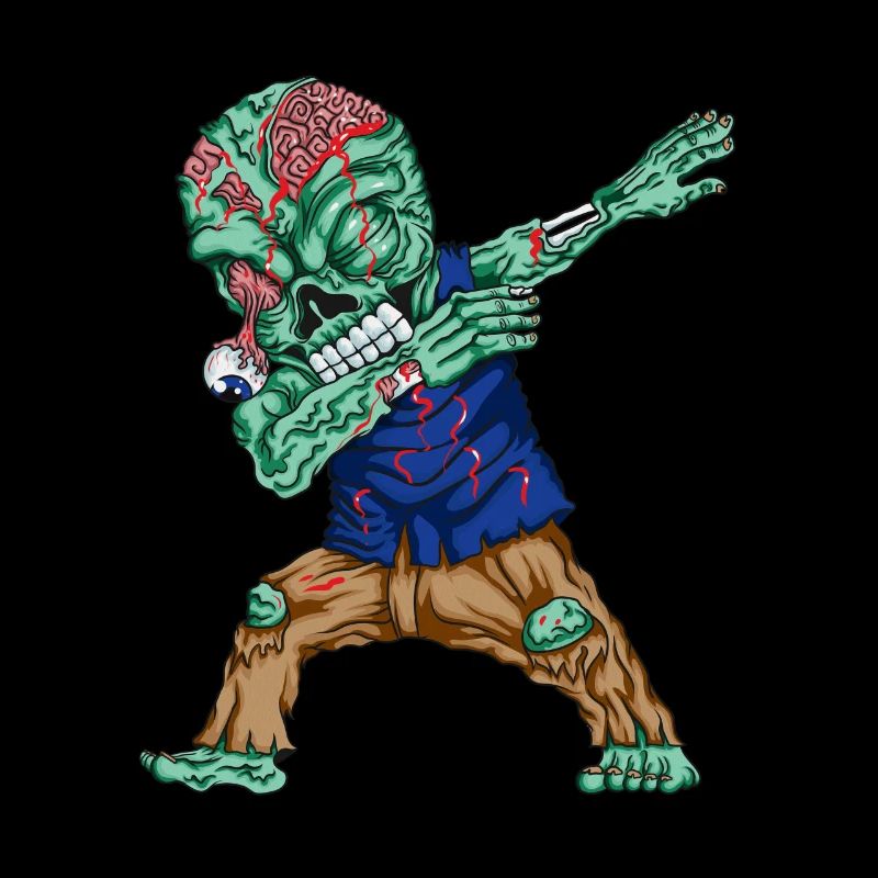 Monster Dabbing Zombie Danses Dab Scary Costume