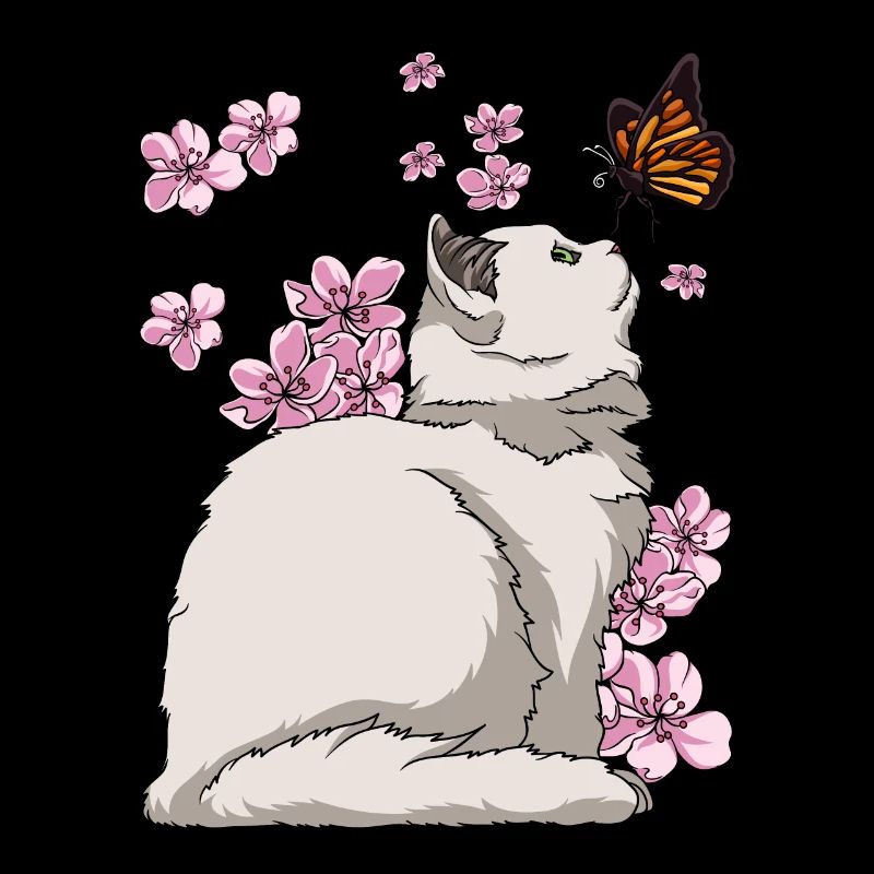Japanese Cherry Blossom Katze