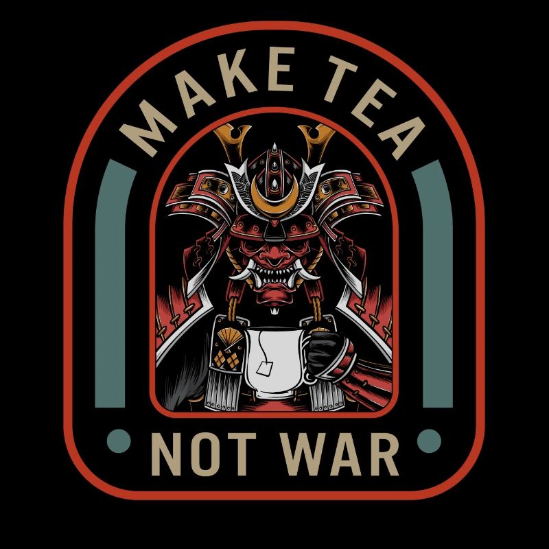 Machen Sie Tee nicht Krieg Hemd, friedlichen Samurai Tee