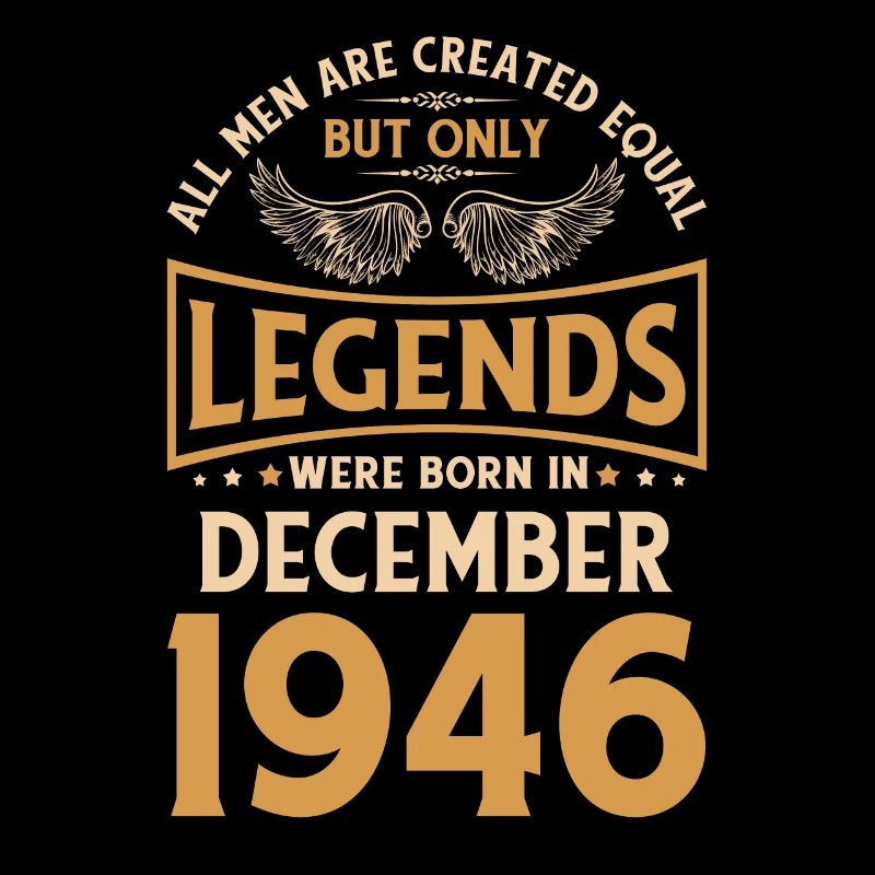 Geburtstag Legenden wurden im Dezember 1946 gebore