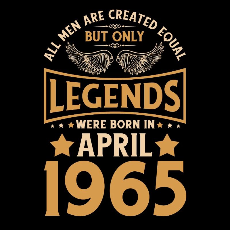 Geburtstag Legenden wurden im April 1965 geboren