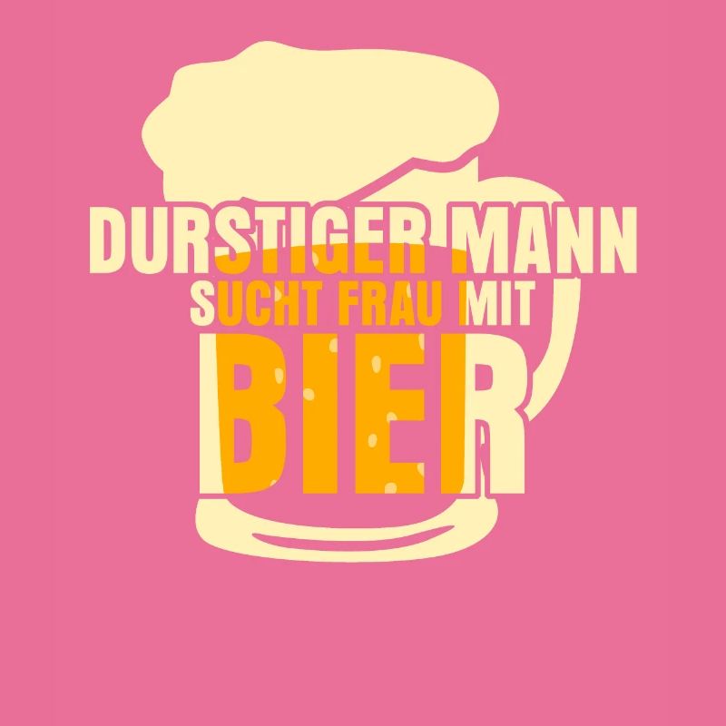 Bier Durstiger Mann Biertrinker