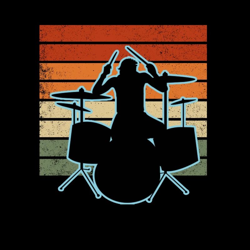 Drummer and drums