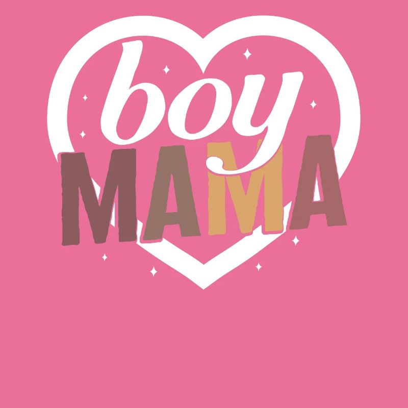 Mutterhemd, Junge Mama Herz Tee, Mama von Jungen,