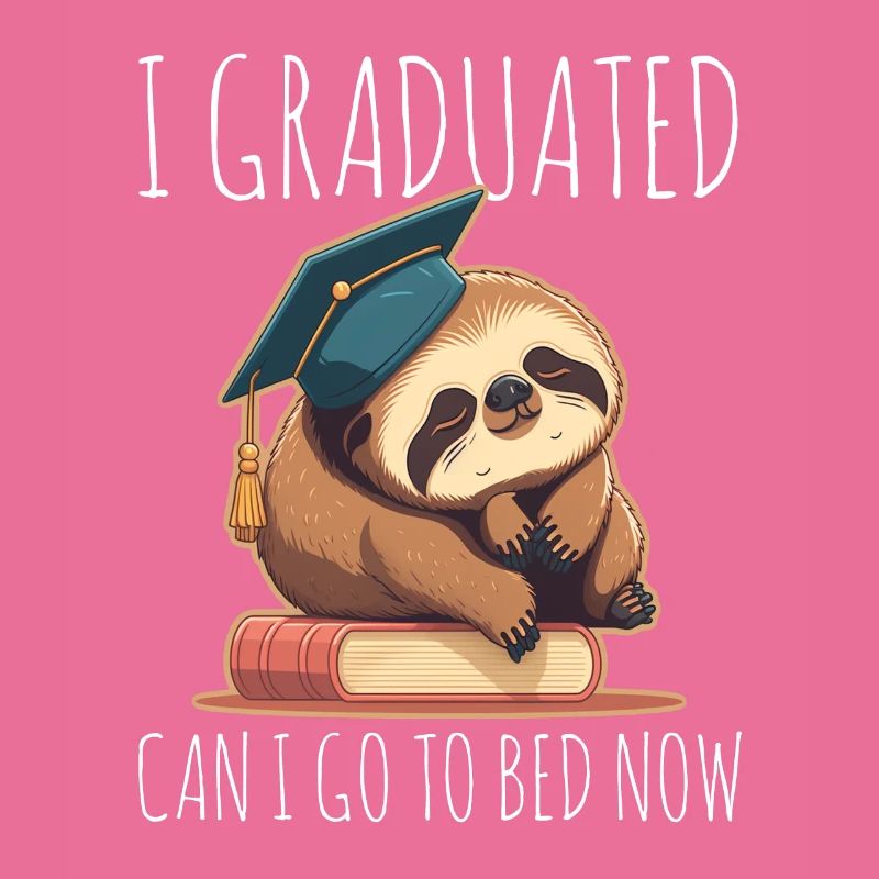 Diplôme Sleeping Sloth Uni Master Bachelor