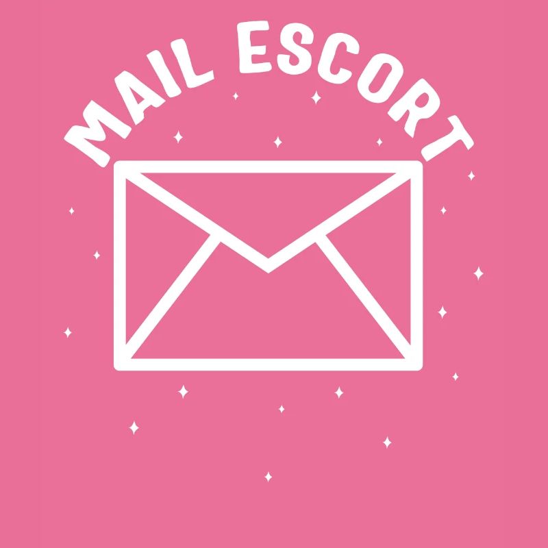 Postbotenhemd, Mail Escort Envelop Tee, Lustig