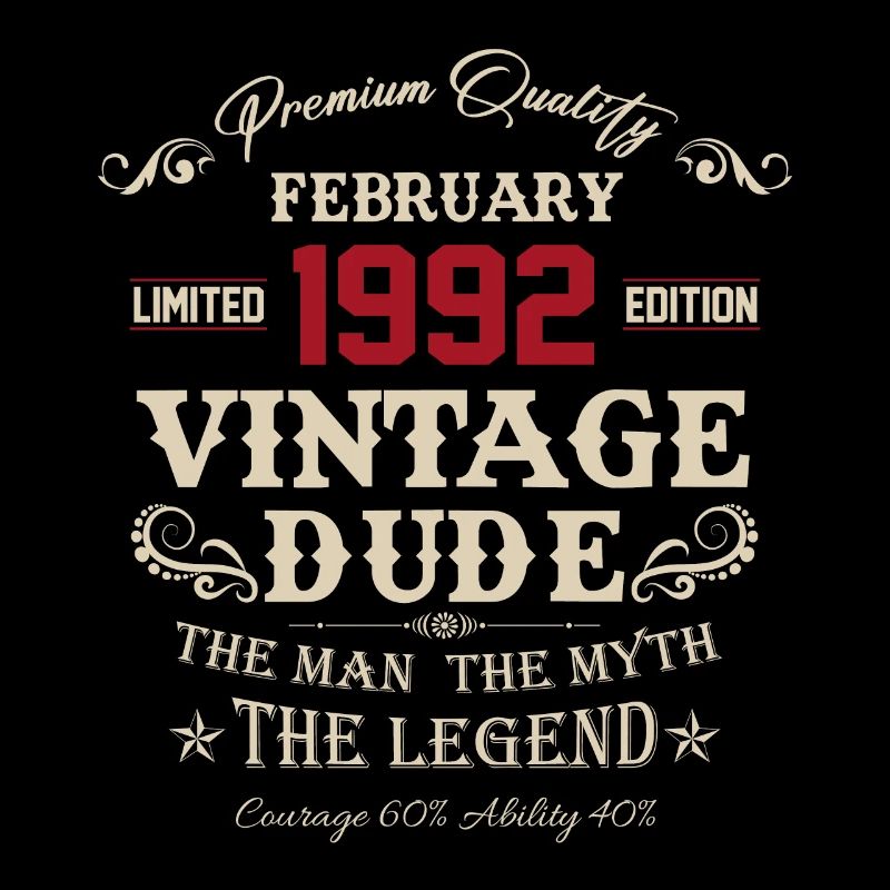 Februar 1992 Vintage Geburtstag Geschenk