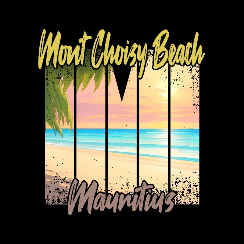 Coucher de soleil sur la plage de Mont Choisy