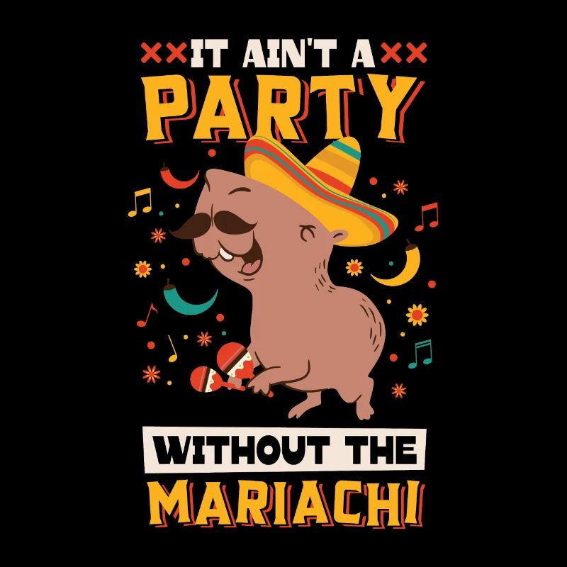 Capybara Mariachi Cinco de Mayo Fiesta