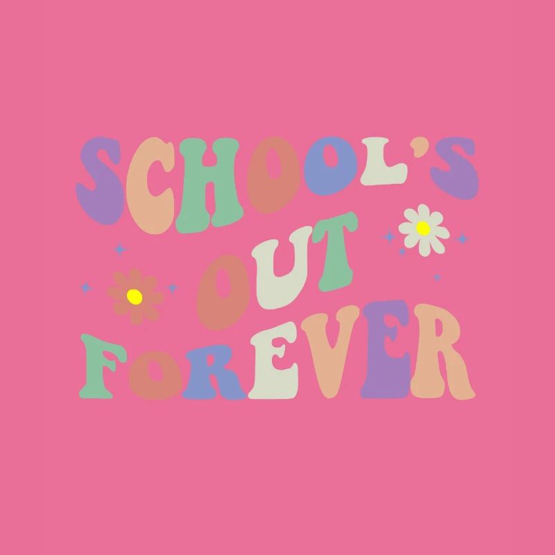 School's Out Forever Teacher Retirement Boho