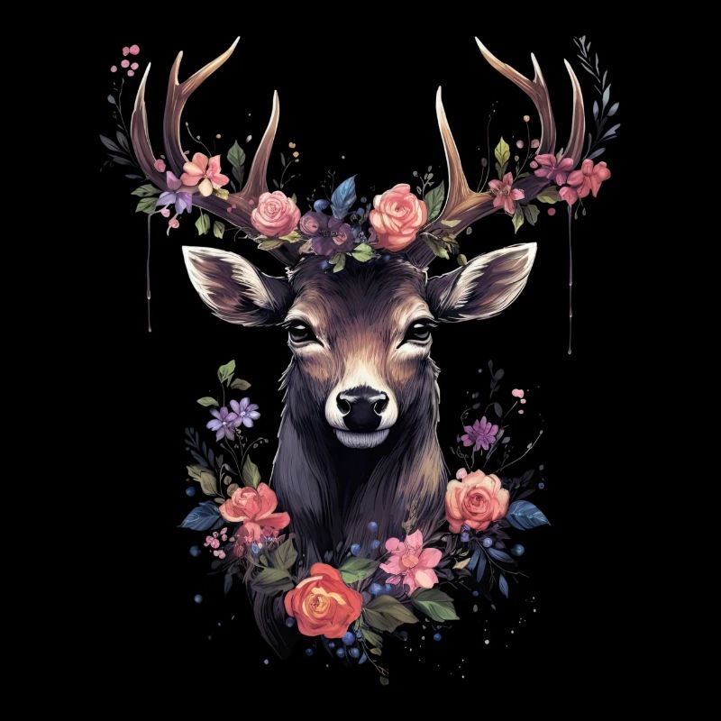 Remplacement dirndl cerf bois cerf cerf
