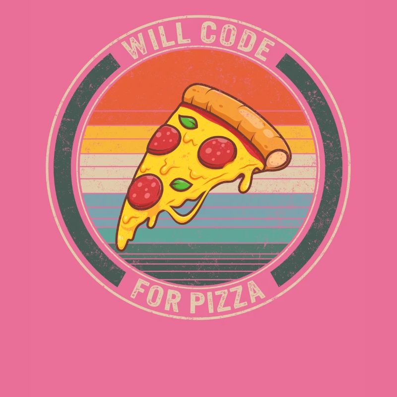 Programmierer-Shirt, Will Code für Pizza-T-Shirt, Lustig