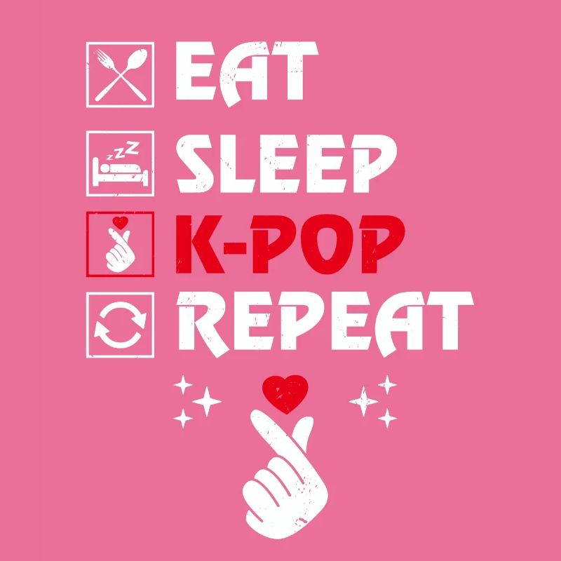 Manger Dormir K-pop Répéter coréen