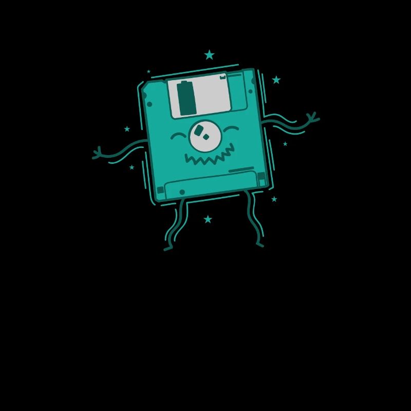 Floppy Disk Dances Retro Storage Module Disk