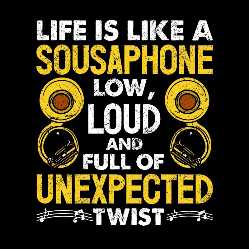 Funny Sousaphone Brass Band Player Marching Band